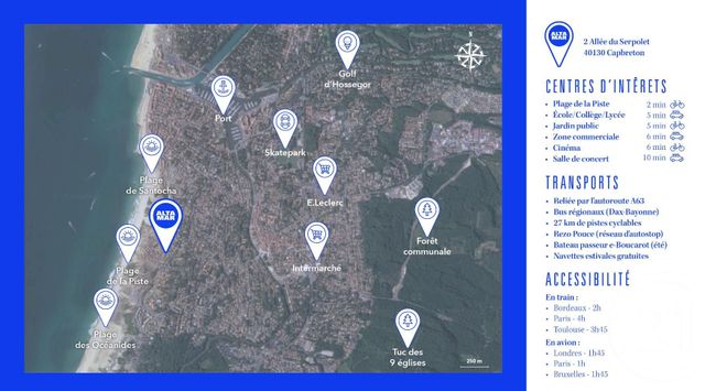 Afficher la photo en grand Appartement T3 à vendre - 3 pièces - 73.4 m2 - CAPBRETON - 40 - AQUITAINE - Century 21 Berritzea