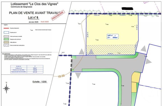 terrain à vendre - 536.0 m2 - SEIGNOSSE - 40 - AQUITAINE - Century 21 Berritzea